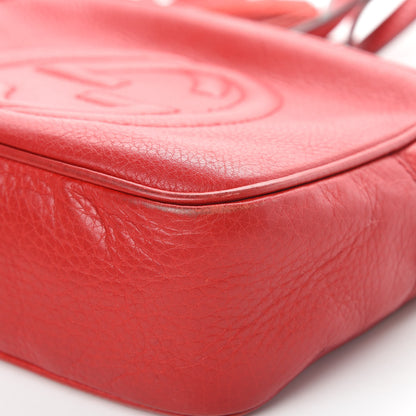 Gucci Pebbled Calfskin Small Soho Disco Bag Tabasco Red 10 of 16