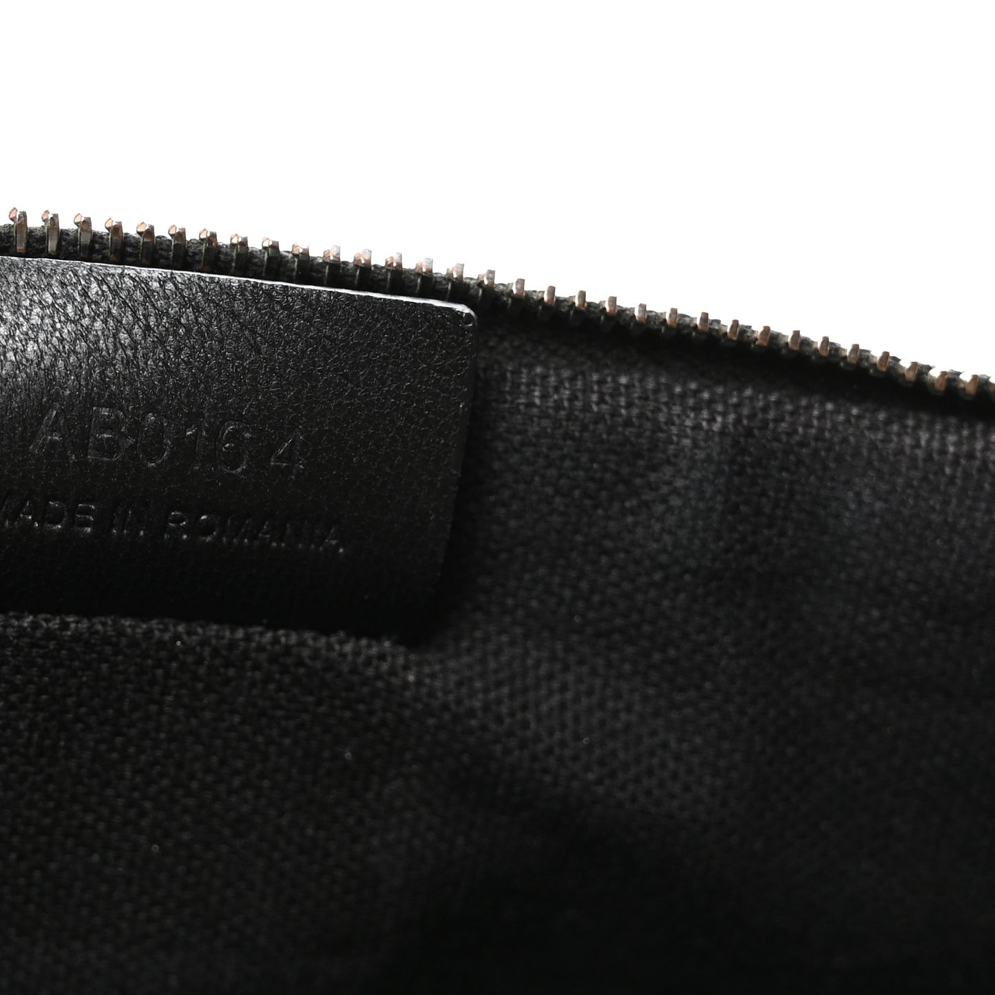 Texutured Coated Canvas Rottweiler Print Large Cosmetic Pouch Black