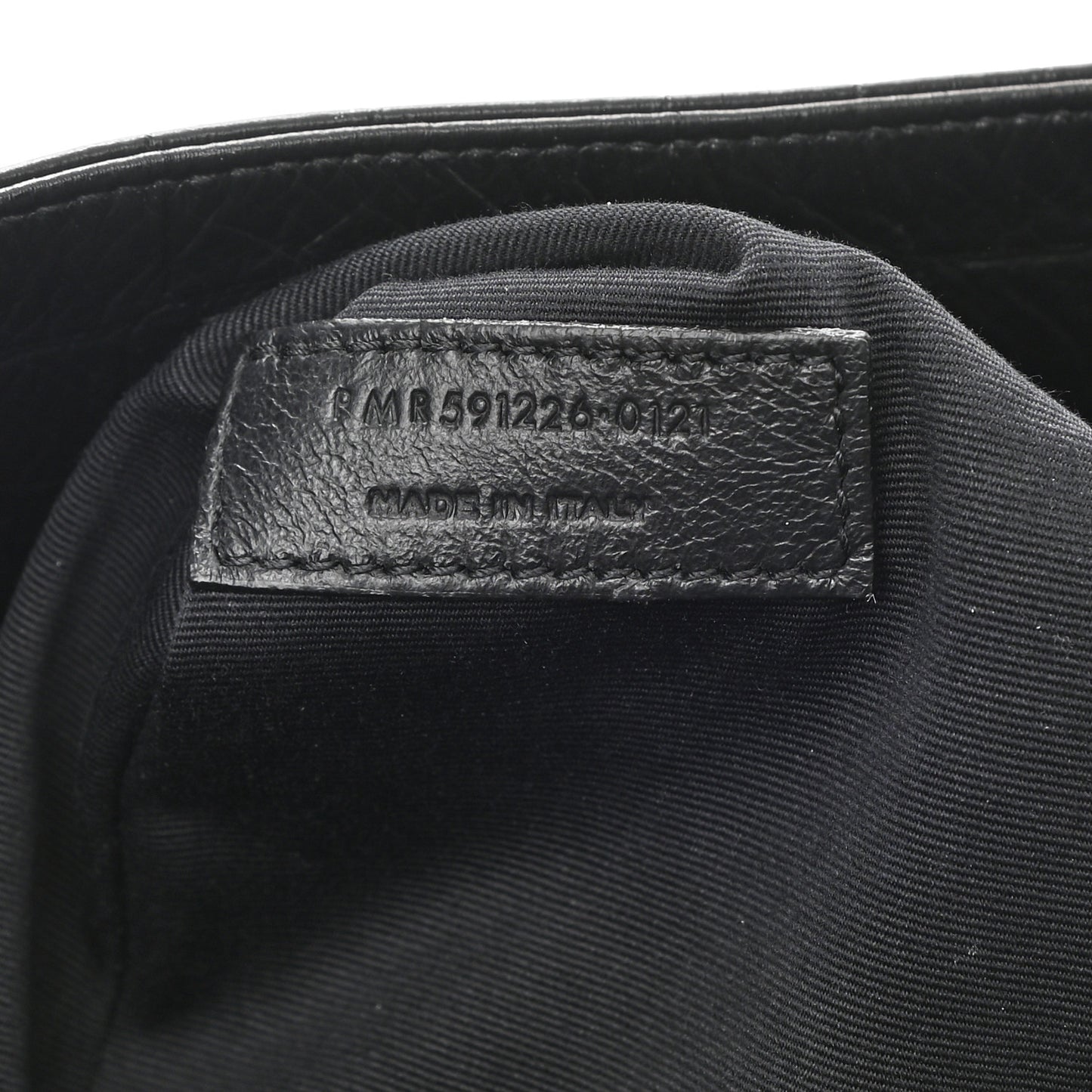 Calfskin Crocodile Embossed Monogram Medium Niki Shopping Bag Black