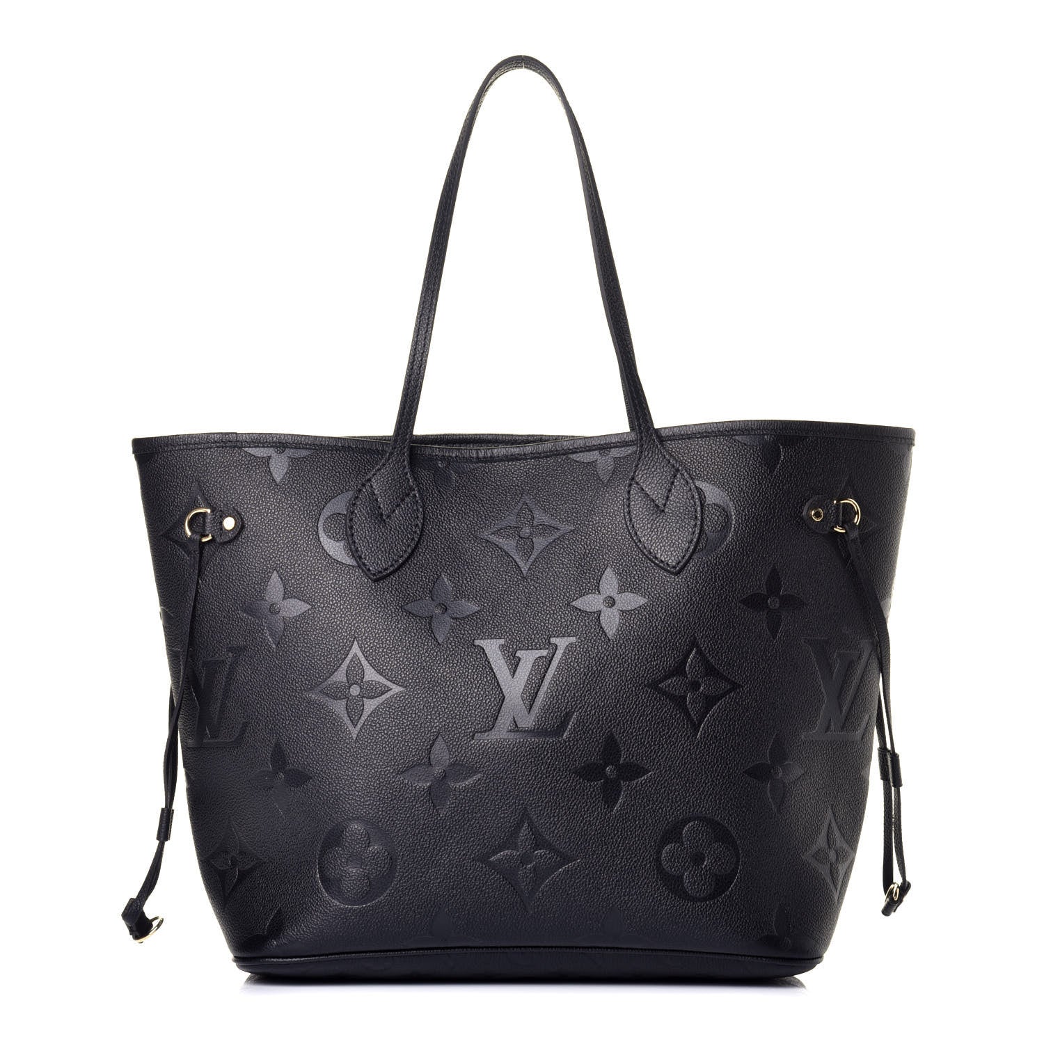 Louis Vuitton Empreinte Monogram Giant Neverfull MM Black 3 of 22