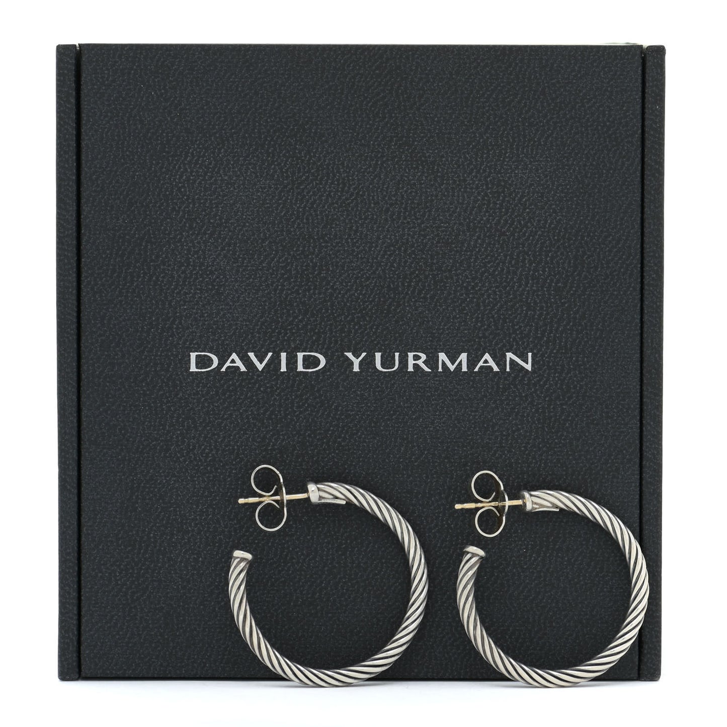 Sterling Silver Small Cable Classics Hoop Earrings