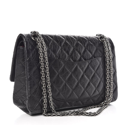 Chanel Aged Calfskin Quilted 2.55 Reissue 226 Flap Black 4 of 11