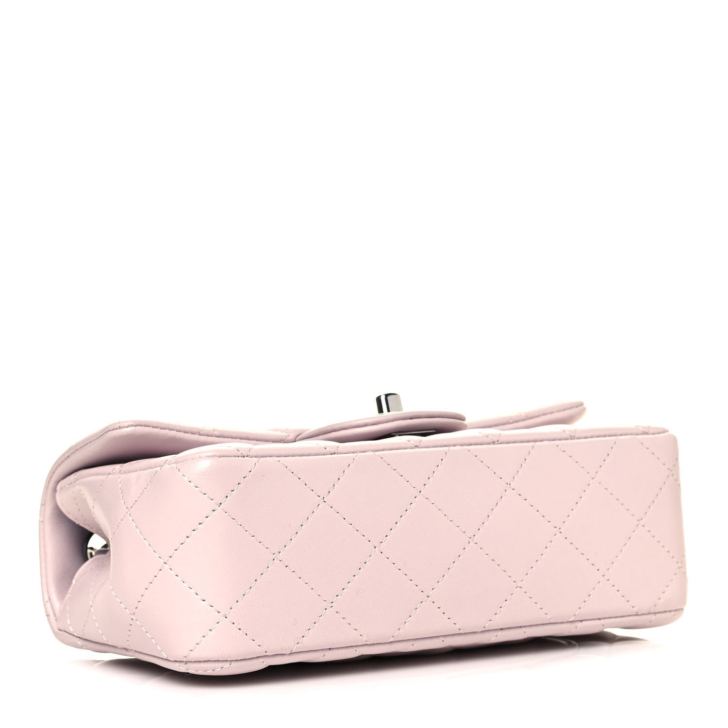 Chanel Lambskin Quilted Mini Rectangular Flap Light Purple 4 of 11