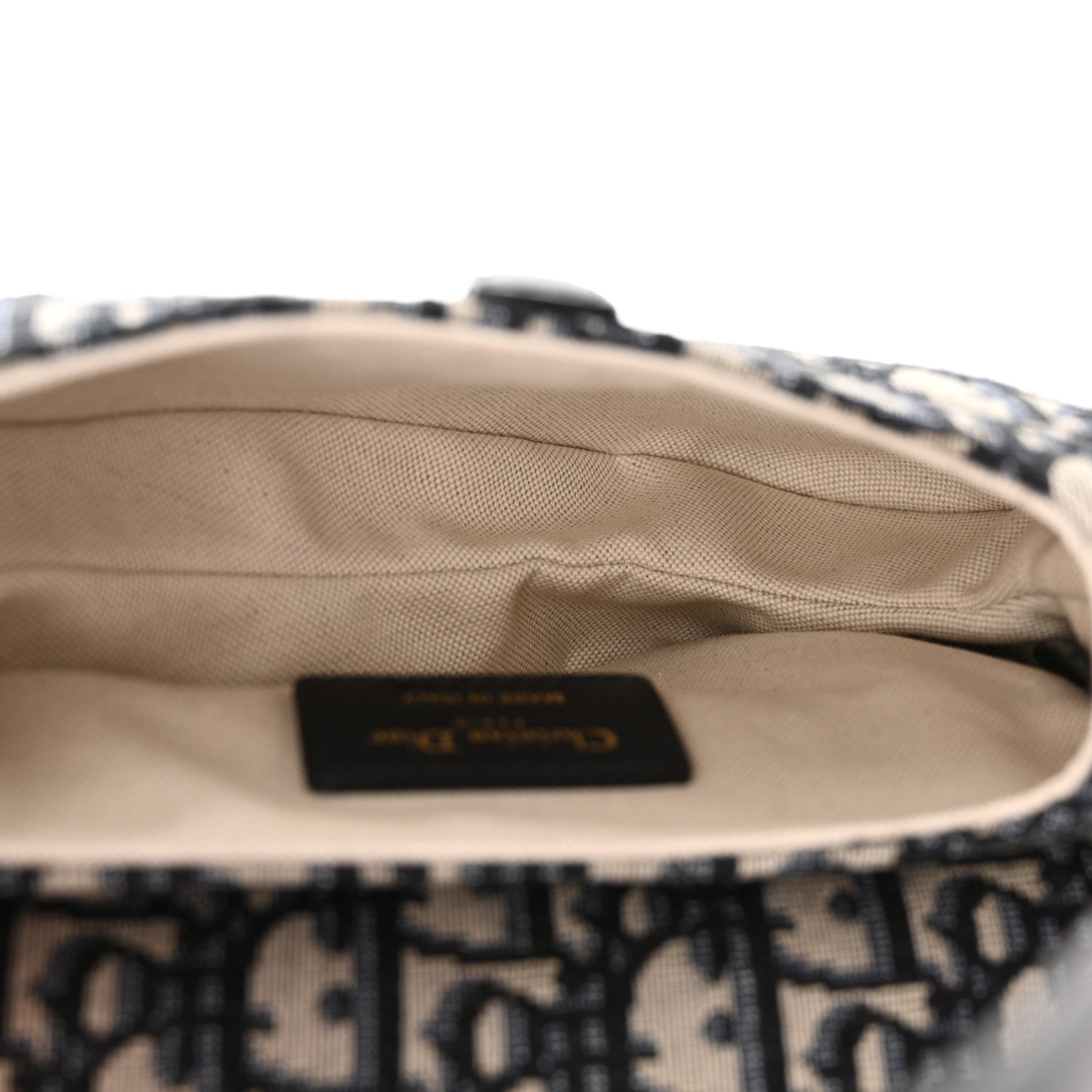 Christian Dior Oblique Mini Saddle Bag Blue 5 of 10