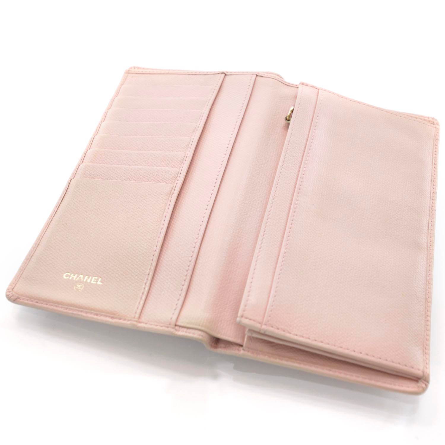 Chanel Leather Long Wallet Pink 5 of 8
