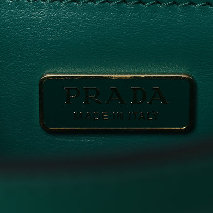 Prada Box Calfskin Triangle Embleme Flap Shoulder Bag Assenzio 6 of 12