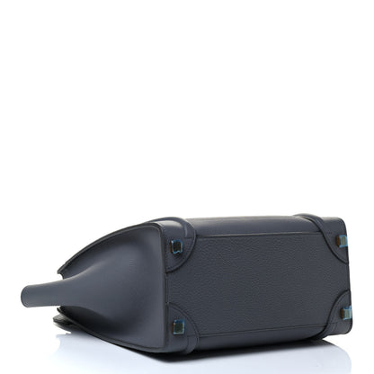Celine Baby Drummed Calfskin Micro Luggage Kohl 6 of 9