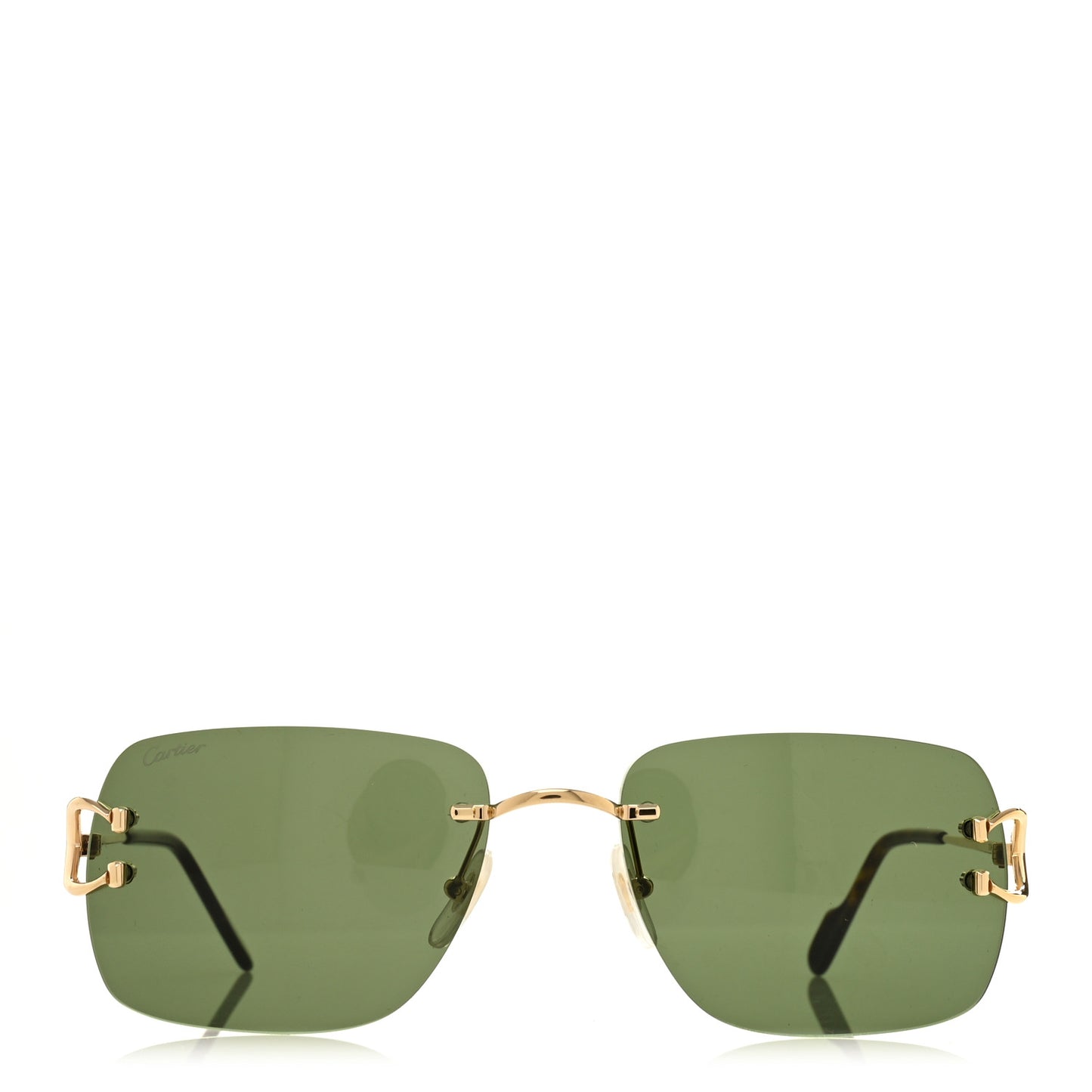 Metal Classic C De Cartier Sunglasses CT0330S Gold Green