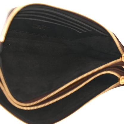 Gucci GG Supreme Monogram Textured Calfskin Web Large Ophidia Cosmetic Case Beige Ebony New Acero 6 of 8