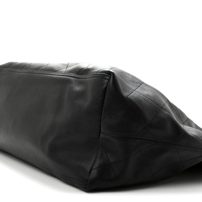 Chanel Lambskin Quilted Neo Cabas Shopping Tote Black 11 of 11