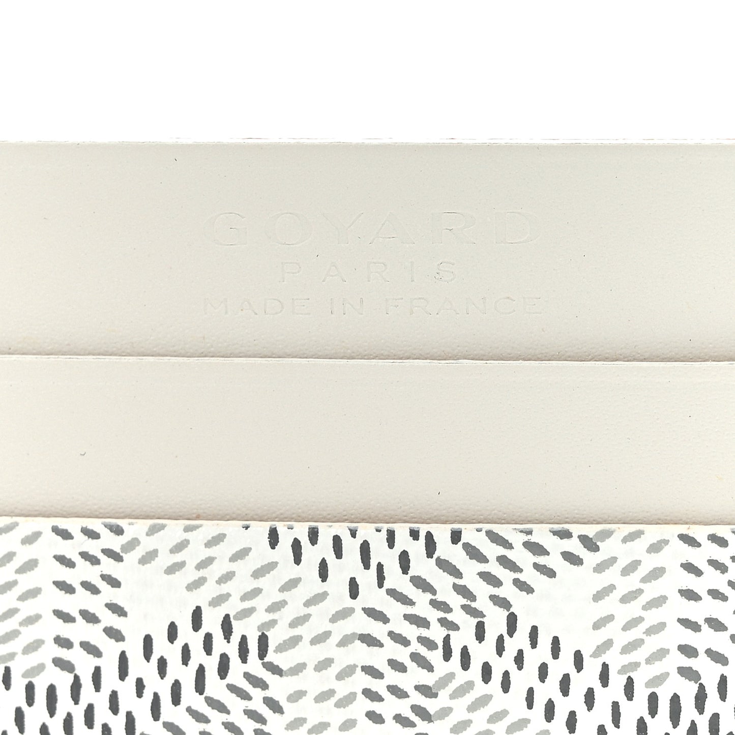 Goyardine Saint Sulpice Card Holder White