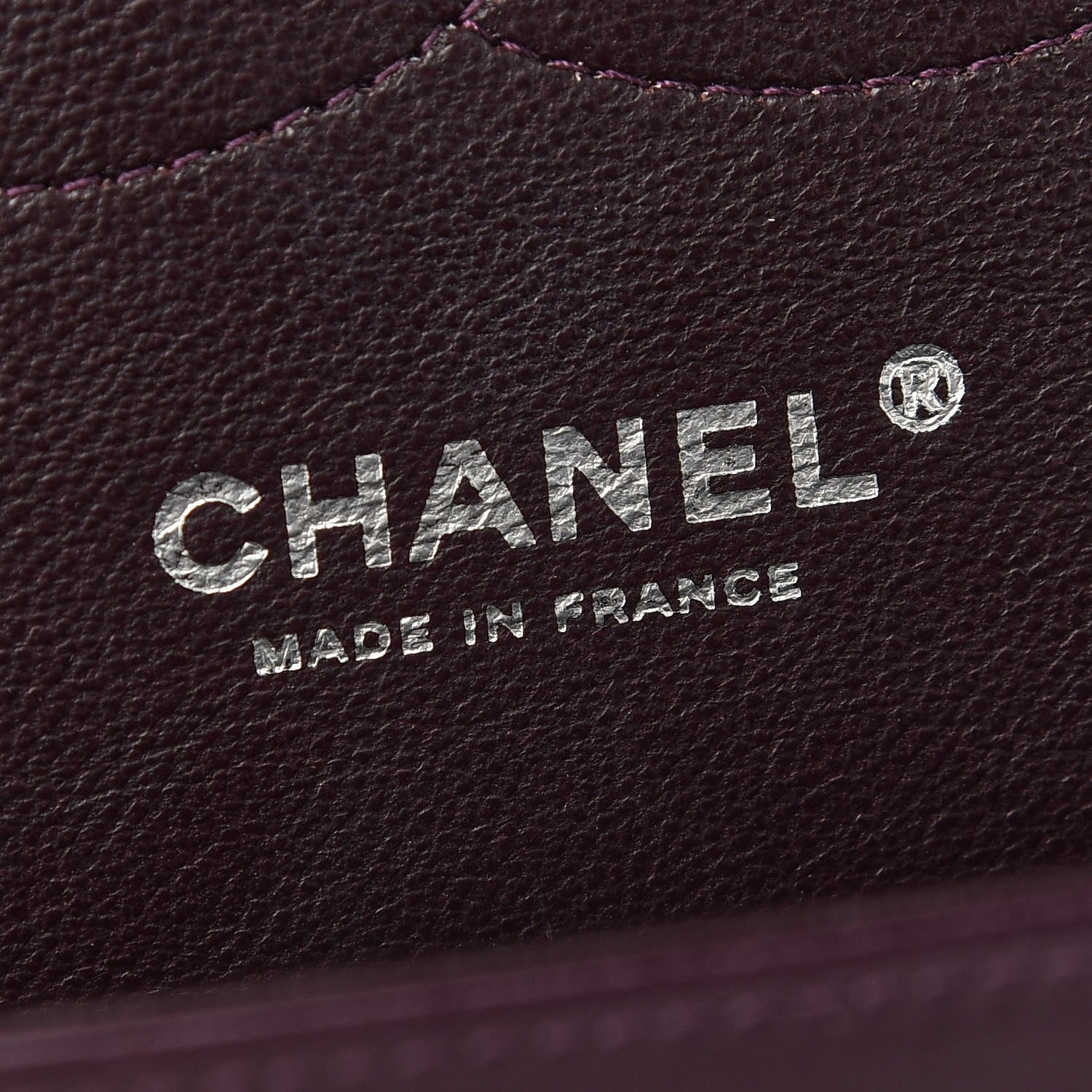 Chanel Lambskin Quilted Jumbo Double Flap Purple 6 of 9