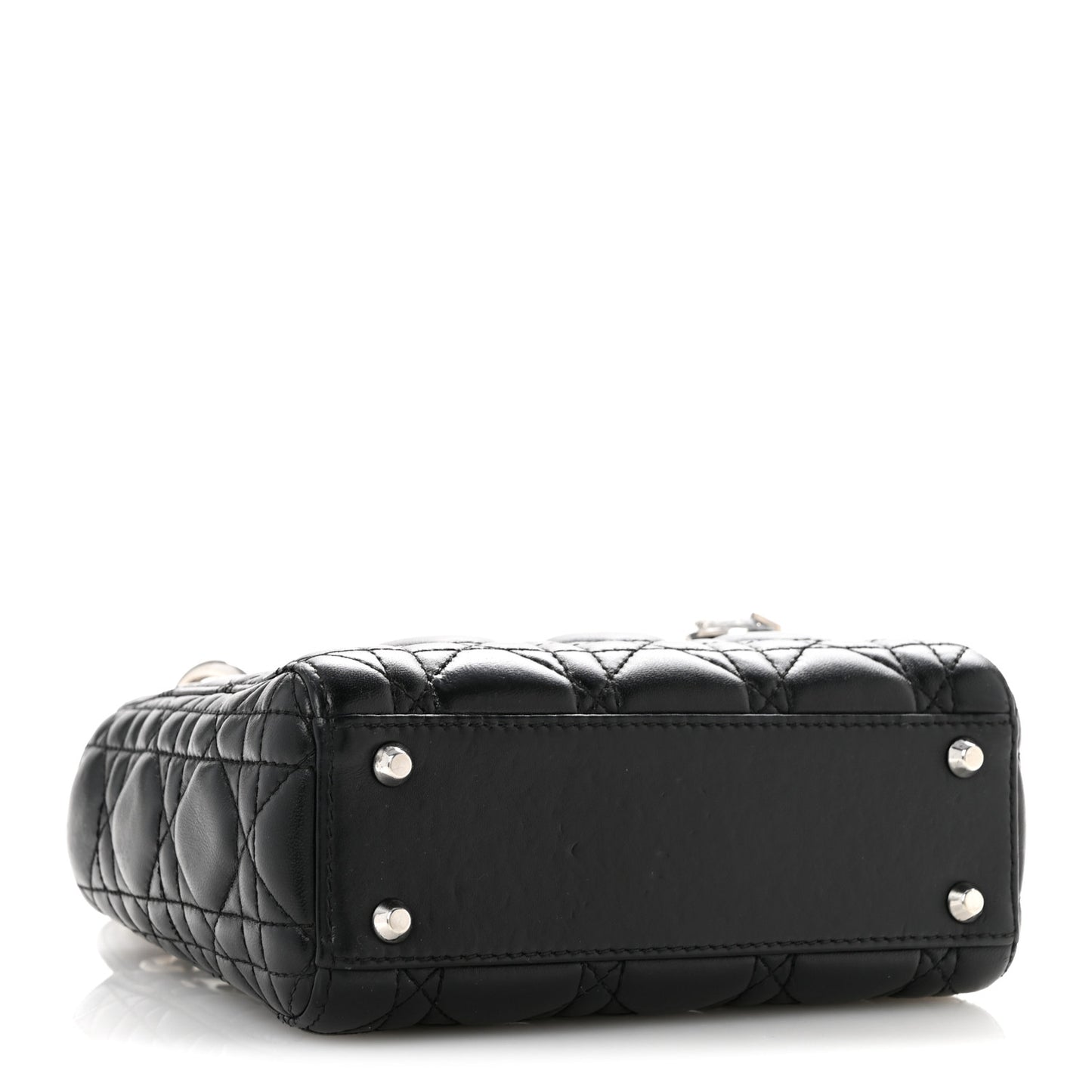 Lambskin Cannage Mini Lady Dior Black