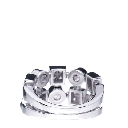 Bulgari 18K White Gold Diamond Lucia Ring 48 4.25 3 of 6