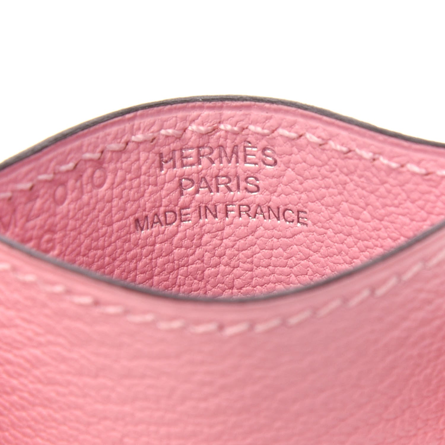 Hermes Chevre Mysore Diabolo Card Holder Case Rose Sakura 6 of 7