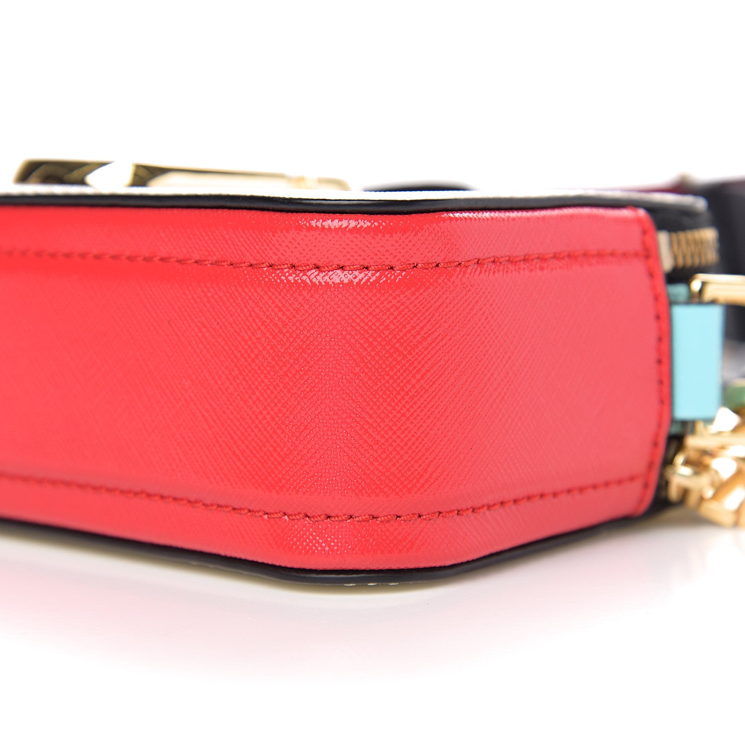 Marc Jacobs Saffiano Small Snapshot Camera Bag Porcelain Multi 9 of 9