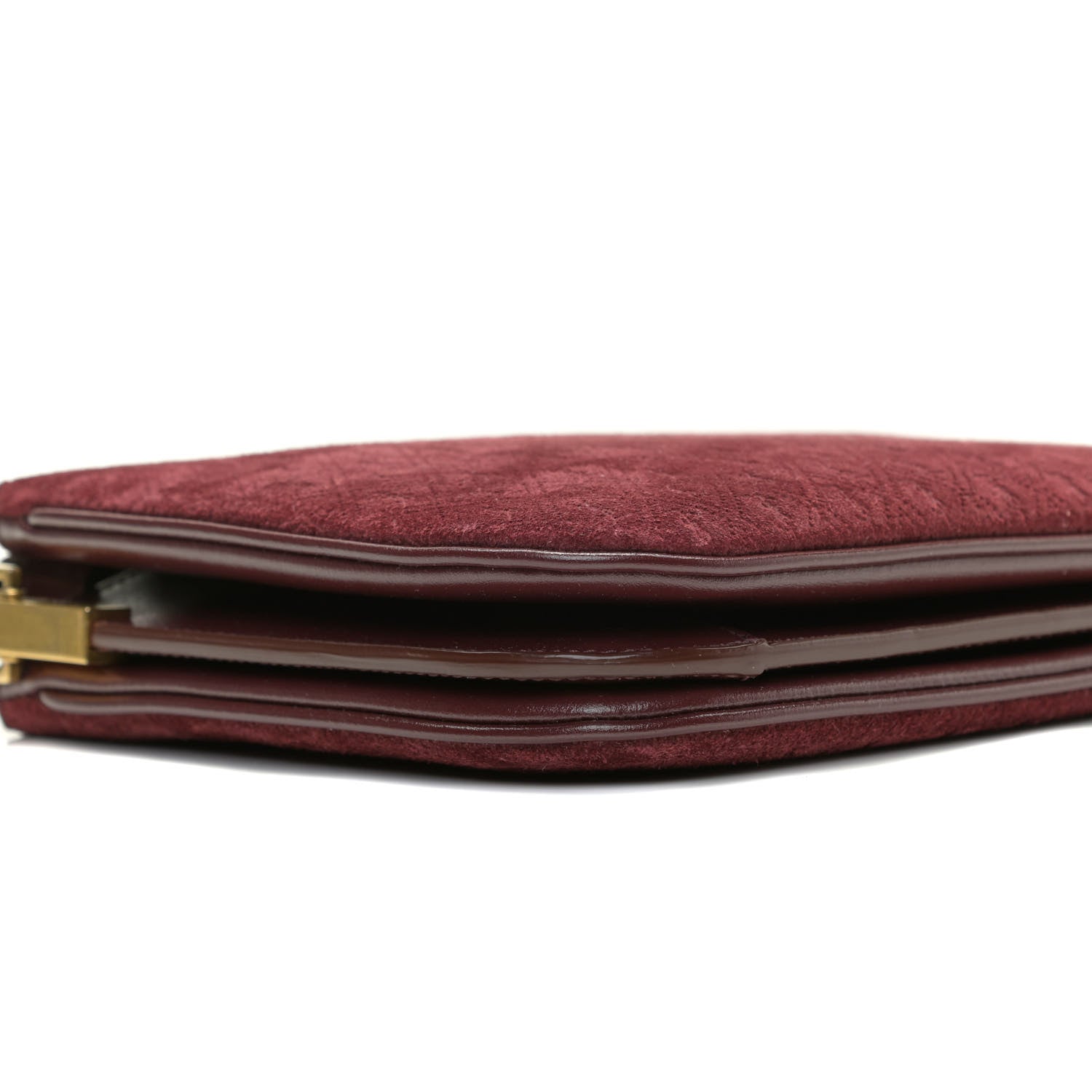 Saint Laurent Suede All-Over Monogram Crossbody Burgundy 9 of 10