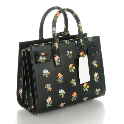Saint Laurent Calfskin Prairie Printed Nano Sac De Jour Black 3 of 7