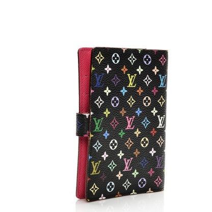 Louis Vuitton Monogram Multicolor Small Ring Agenda Cover Black Grenade 3 of 6