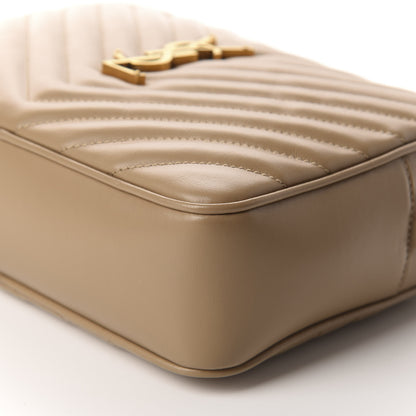 Saint Laurent Calfskin Matelasse Monogram Lou Camera Bag Dark Latte 7 of 10