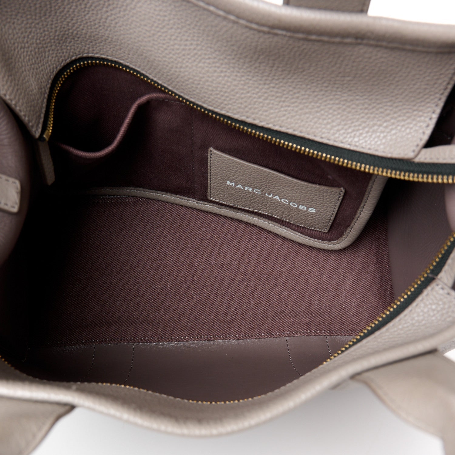 Marc Jacobs Grained Calfskin Medium The Tote Bag Cement 5 of 11