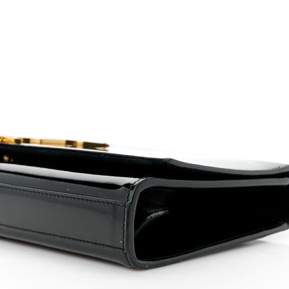 Saint Laurent Patent Cassandre Tassel Clutch Black 11 of 12