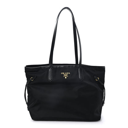 Prada Tessuto Nylon Saffiano Shopping Tote Black 1 of 11