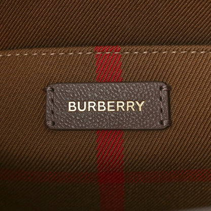 Burberry Calfskin Mega Check Banwell Tote Grey Mink 6 of 9