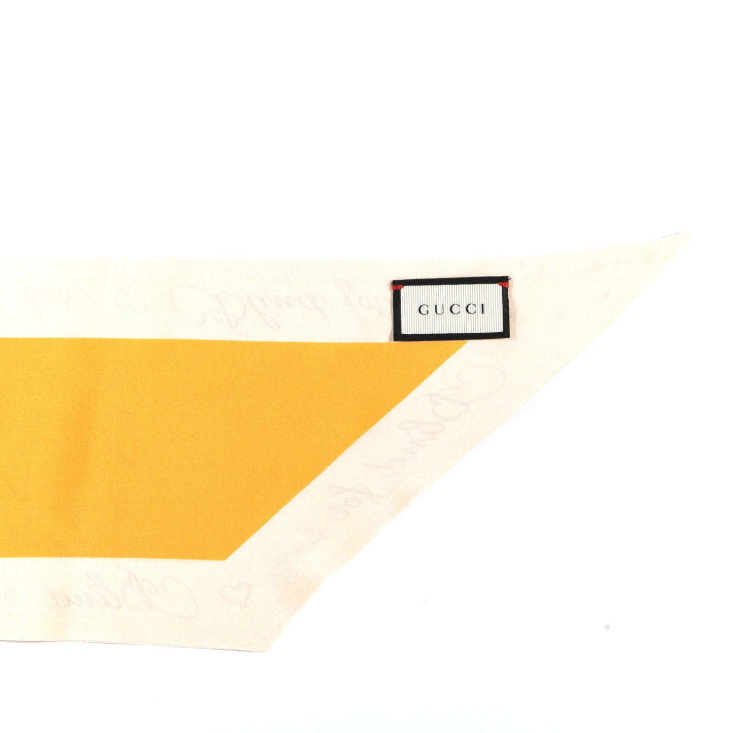 Silk Blind For Love Scarf Yellow Ivory