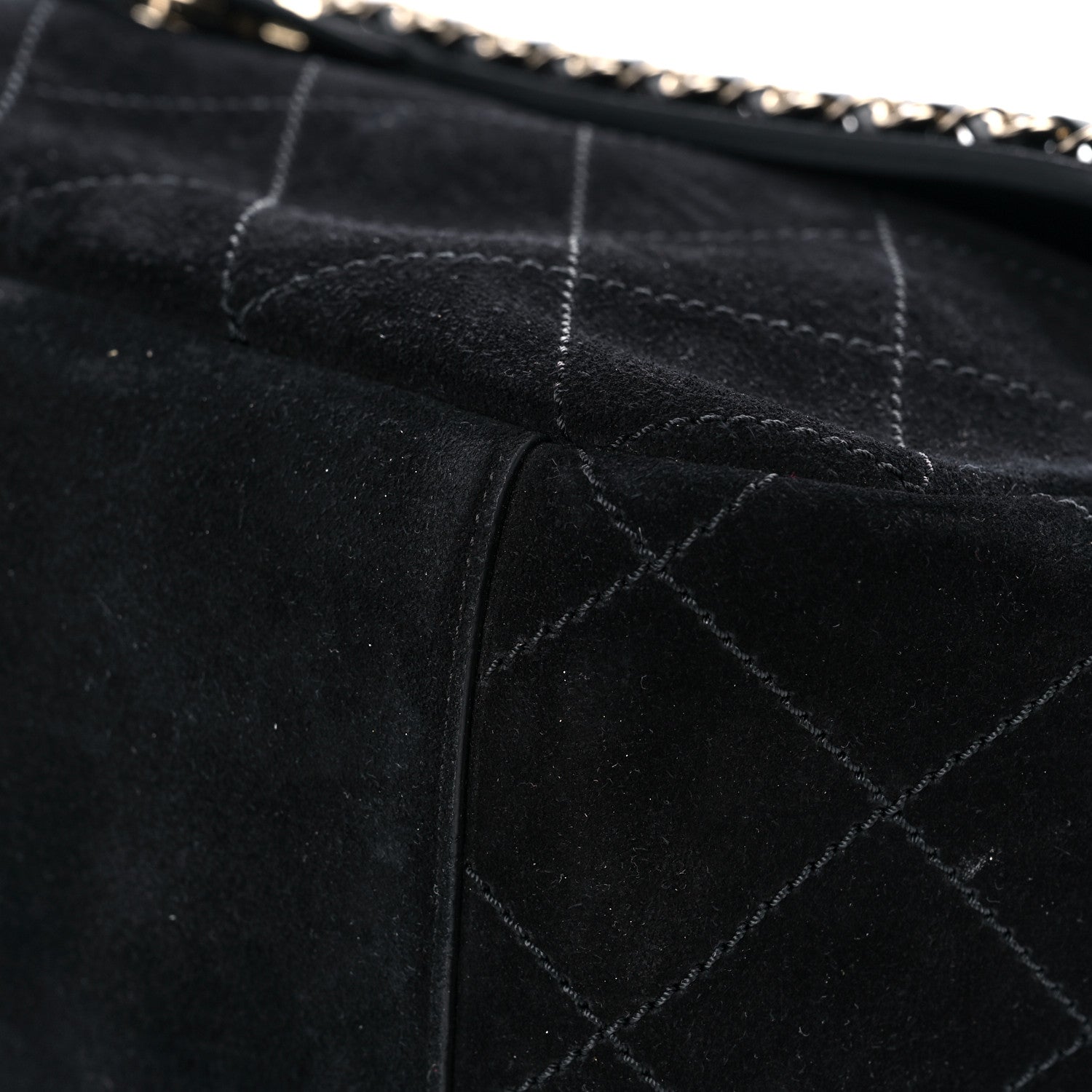 Chanel x Pharrell Williams Suede Lambskin XXL Flap Bag Black 8 of 15