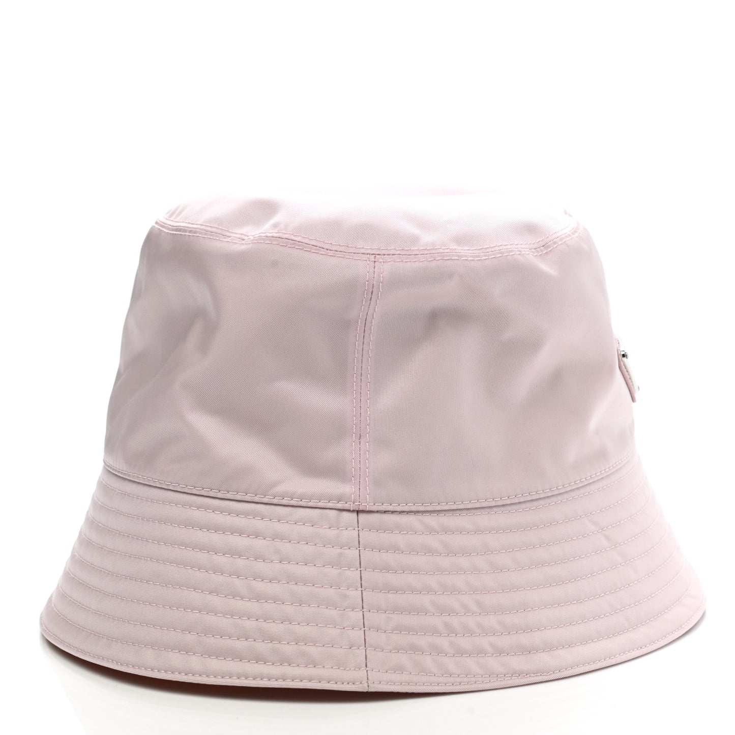 Re-Nylon Metal Triangle Logo Womens Bucket Hat XL Alabastro