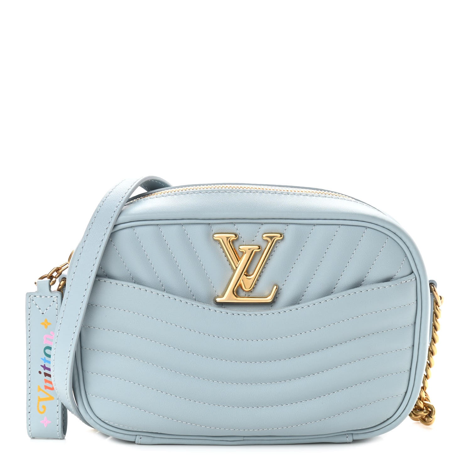 Louis Vuitton Calfskin New Wave Camera Bag Porcelain Blue 1 of 10