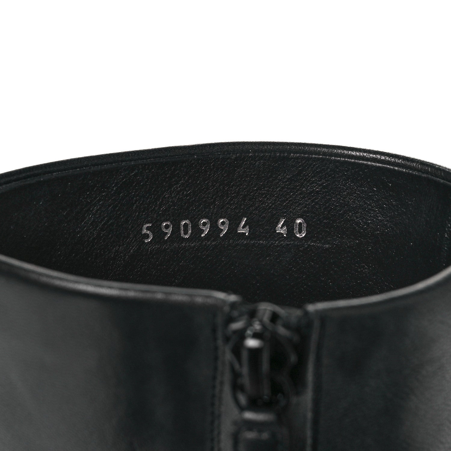 Balenciaga Shiny Sheepskin 20mm Oval Booties 40 Black 7 of 8