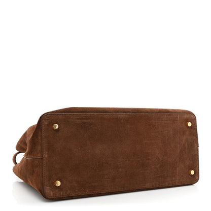 Celine Suede Medium Conti Brown 4 of 14