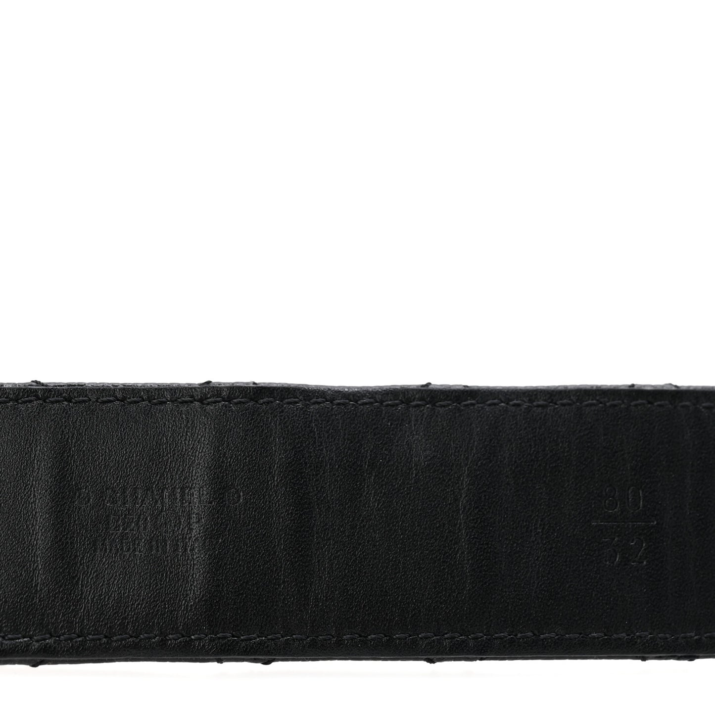 Caviar Quilted CC Chain Belt 80 32 Black