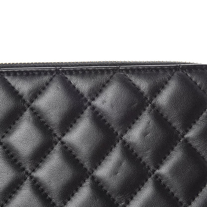 Chanel Lambskin Quilted Small Clutch With Chain Black 14 of 16