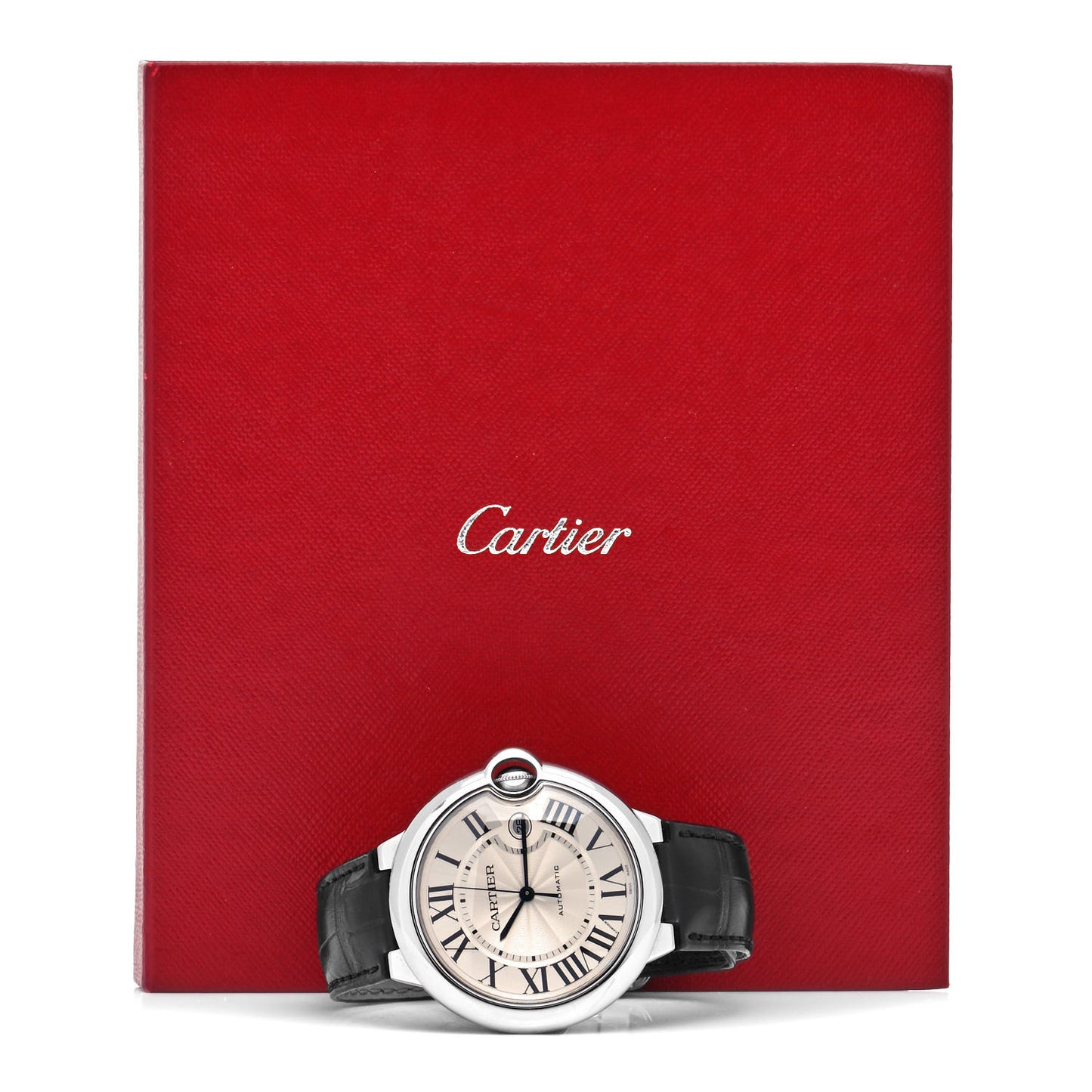 Stainless Steel Alligator 42mm Ballon Bleu De Cartier Automatic Watch