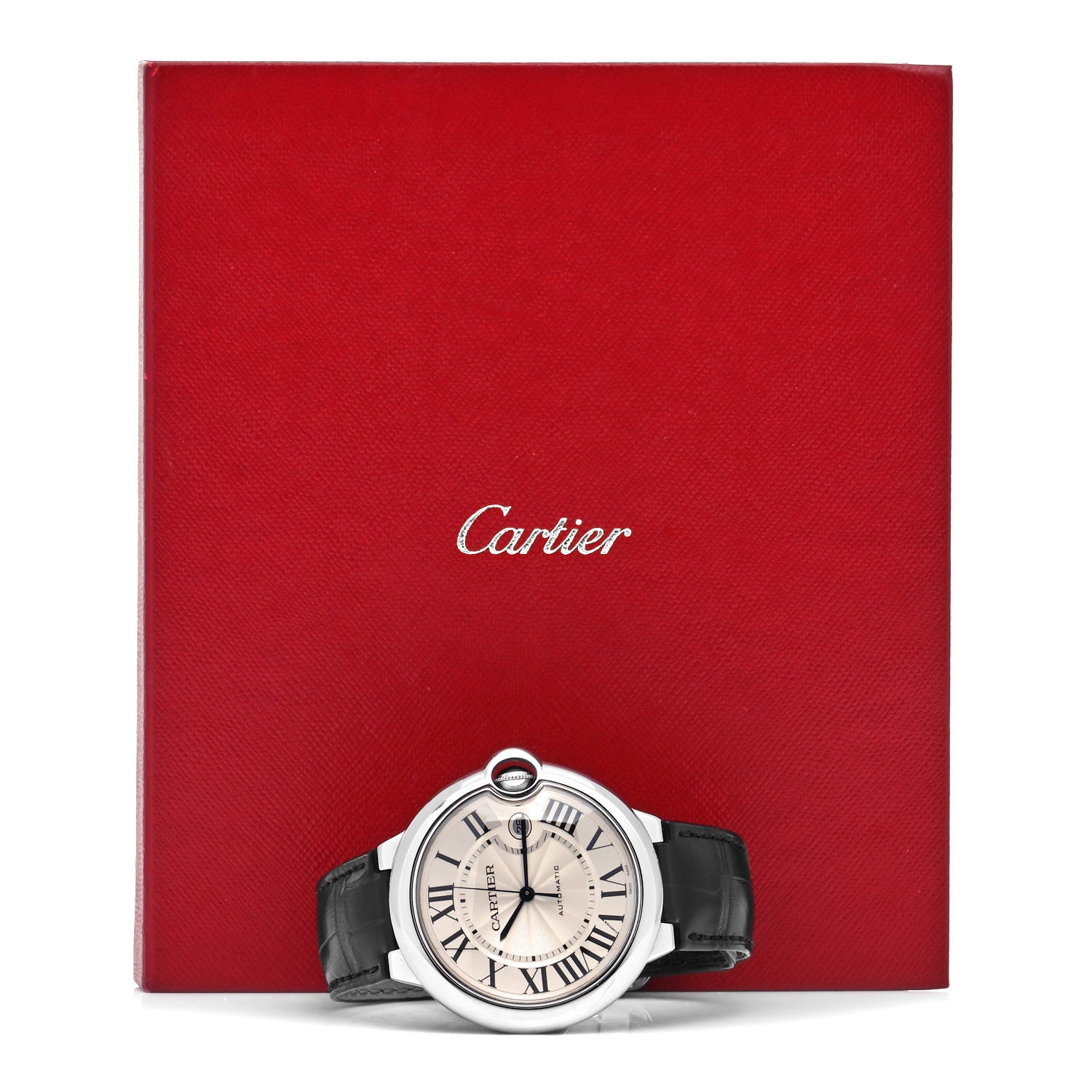 Cartier Stainless Steel Alligator 42mm Ballon Bleu De Cartier Automatic Watch 5 of 5