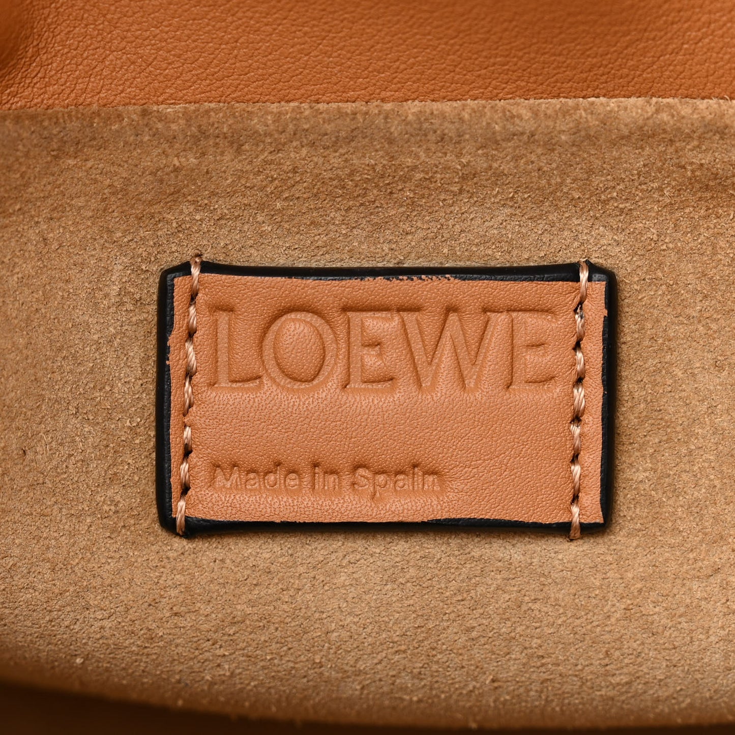 Calfskin Mini Flamenco Knot Clutch Warm Desert