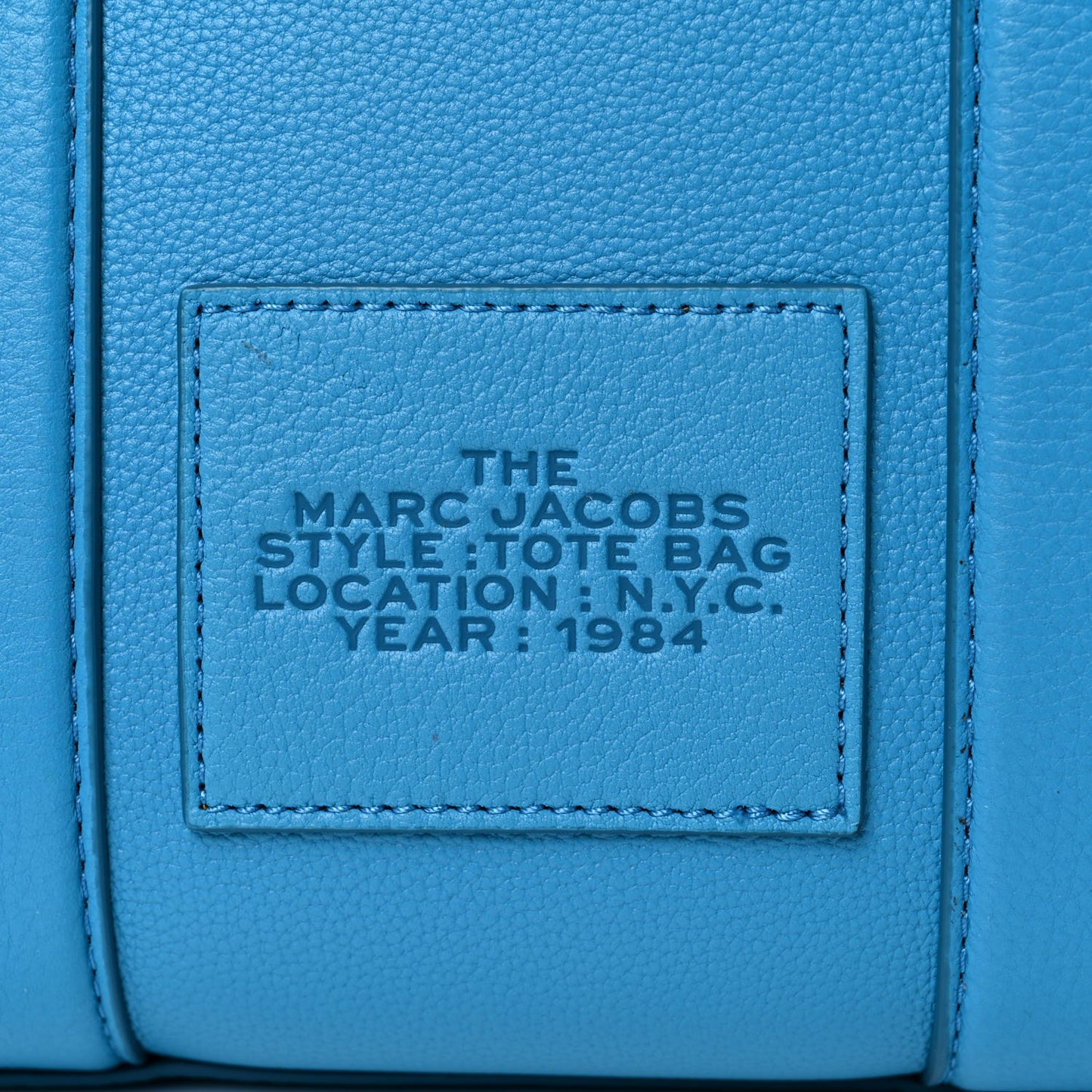 Grained Calfskin Small The Tote Bag Barrier Reef