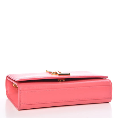 Saint Laurent Grain De Poudre Small Monogram Kate Satchel Rose Clair 4 of 12