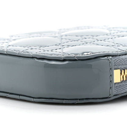 Christian Dior Patent Cannage Lady Dior Phone Holder Bracing Blue 9 of 10