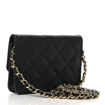 Chanel Caviar Quilted Mini Chain Bag Black 3 of 12