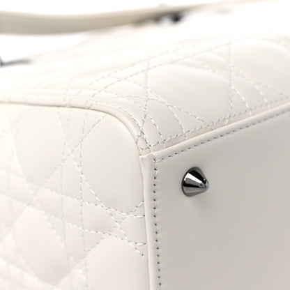 Christian Dior Lambskin Cannage Medium Lady Dior White 10 of 18