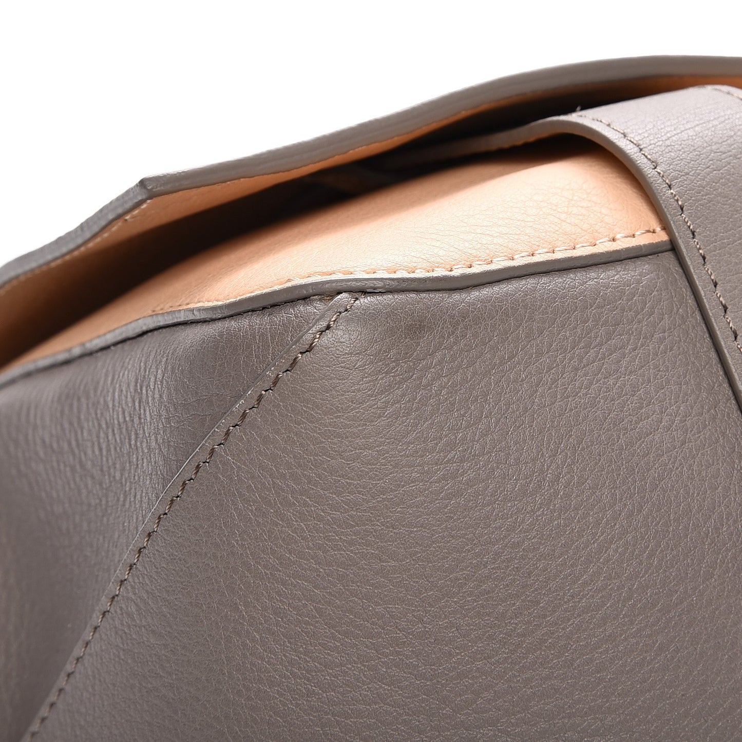Calfskin Double Sided PS Courier Bag Mushroom