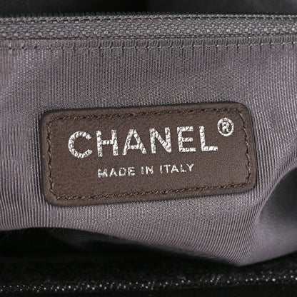 Chanel Denim Quilted Timeless Tote Black 6 of 10