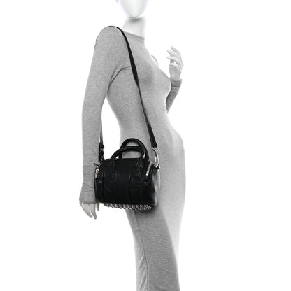 Alexander Wang Pebbled Lambskin Mini Rockie Black Rhodium Hardware 2 of 10
