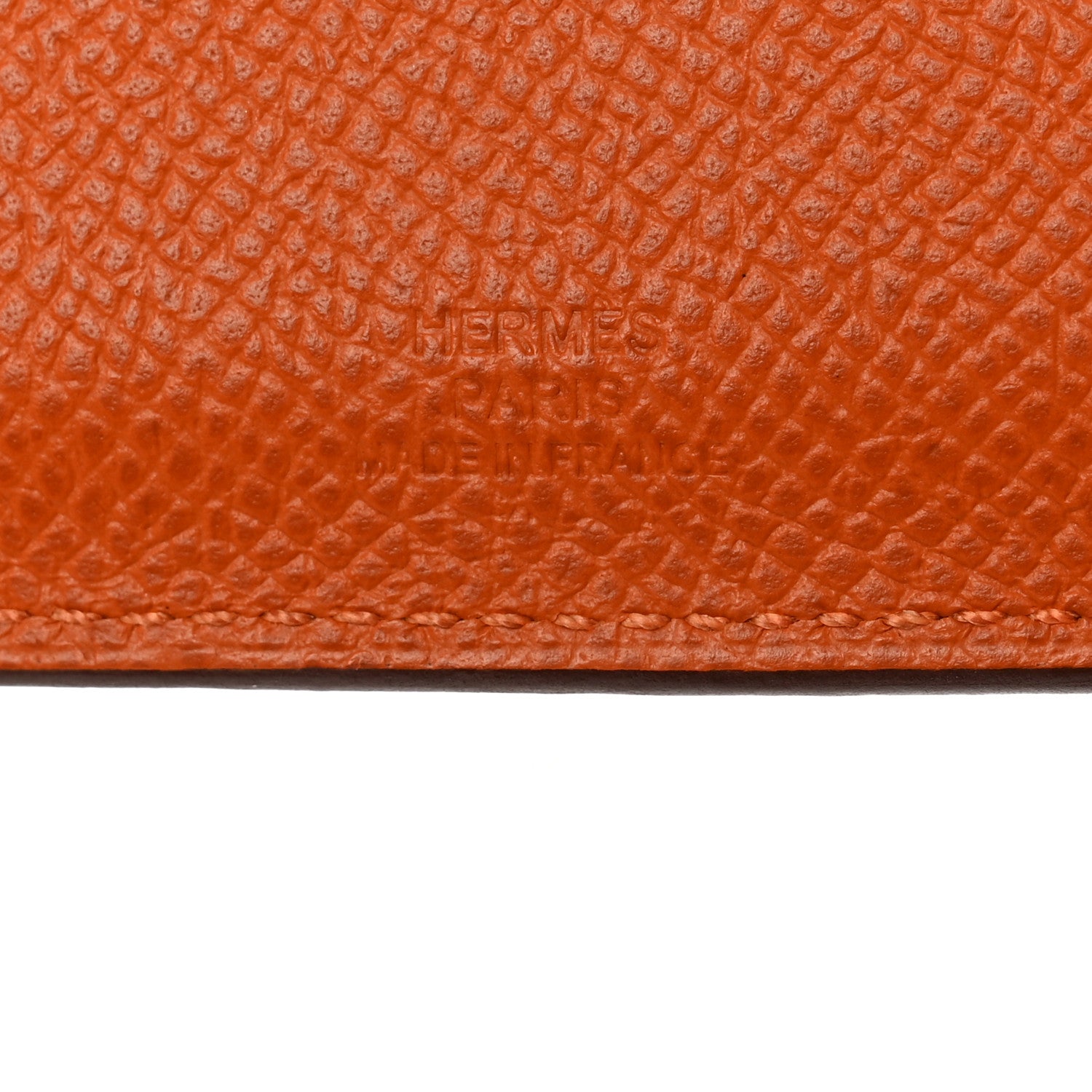 Hermes Epsom Tarmac PM Passport Holder Orange 6 of 7