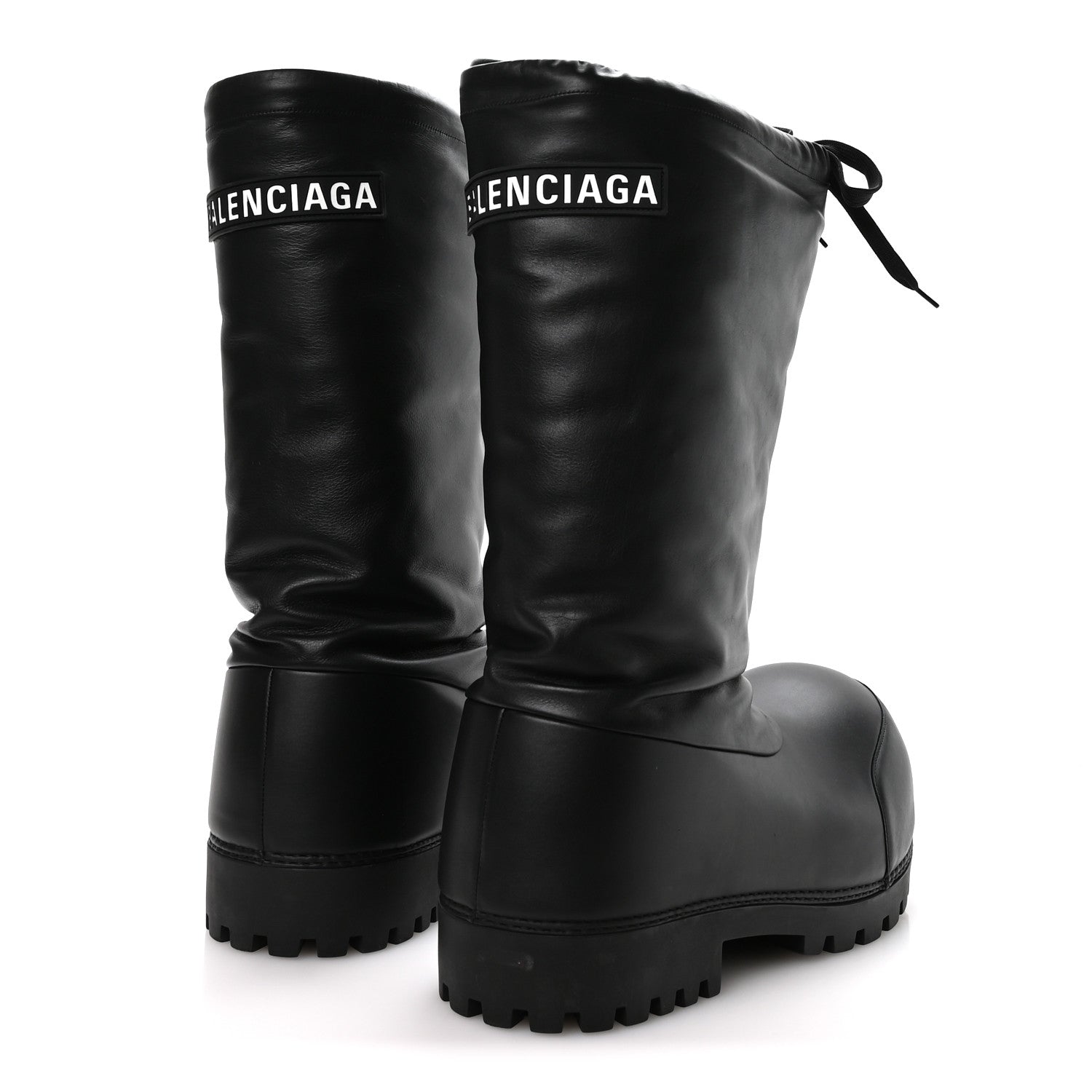 Balenciaga Shiny Super Soft Calfskin Mens Alaska High Boots 43-44