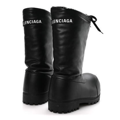 Balenciaga Shiny Super Soft Calfskin Mens Alaska High Boots 43-44 Black 5 of 7